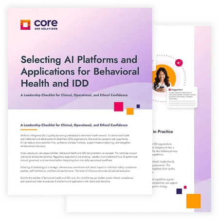 Selecting AI Platforms for Behavioral Health and IDD